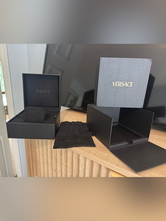 Versace Accessories - Versace Black Watch Presentation Set/ Box